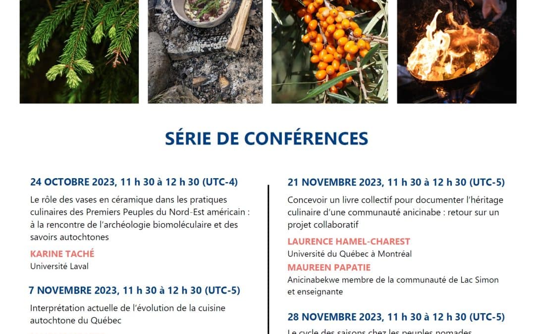 Série de conférences « Les patrimoines alimentaires autochtones » – automne 2023