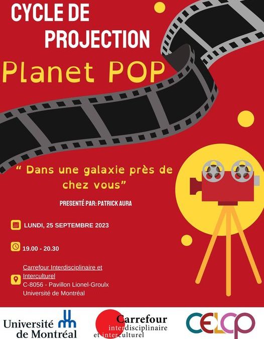 Première séance du cycle de projections « Planet POP » (reportée au 2 octobre 2023)