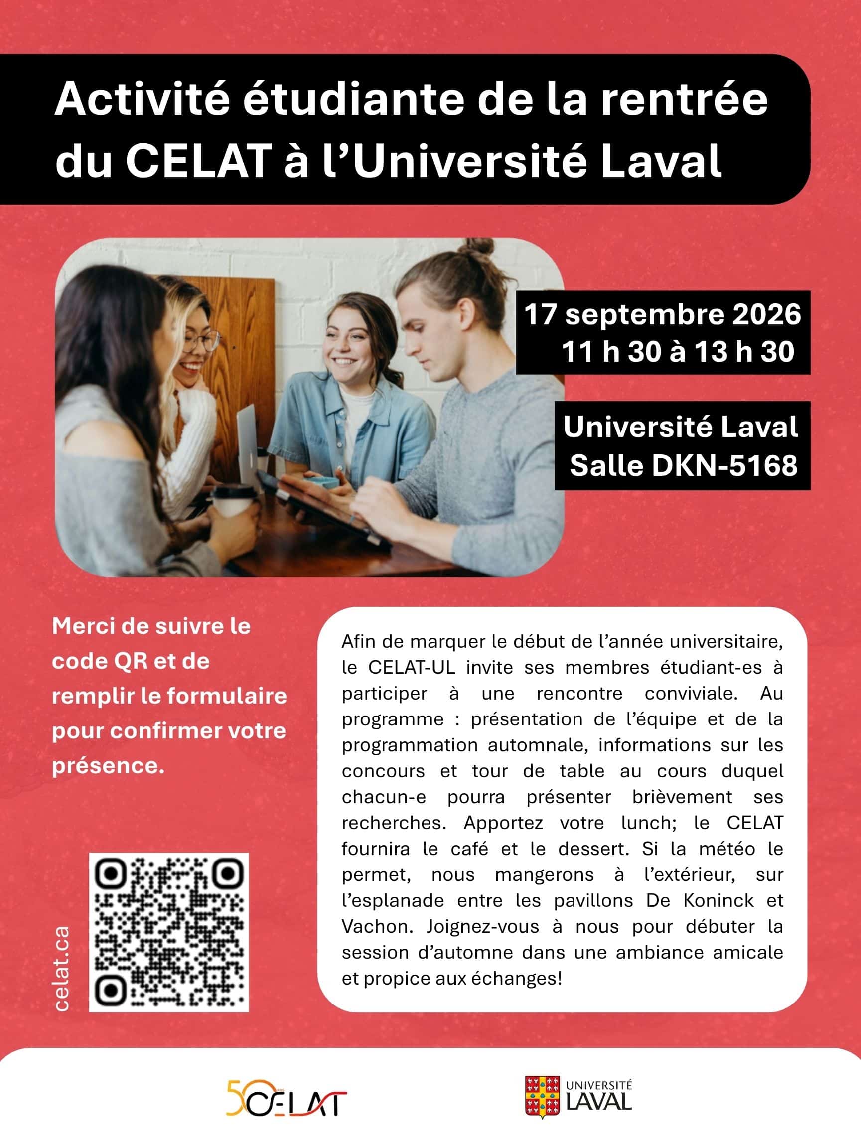 Activité de la rentrée – affiche